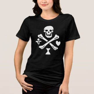 Camiseta preta feminina Red Beard