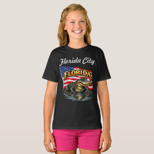 Camiseta Preta Florida Girl