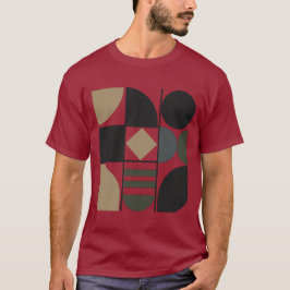 Camiseta Preta Formas Diversas