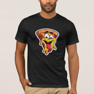 Camiseta Preta Gráfica de Fast Food Fofa
