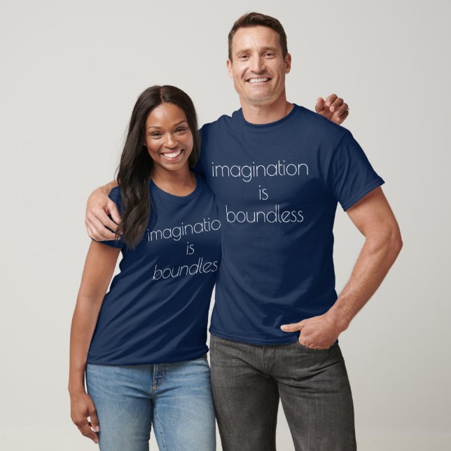 Camiseta Preta Imagination Básica (Unissex)