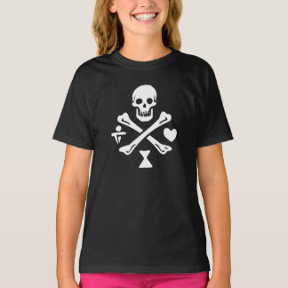 Camiseta preta infantil do Barba Vermelha