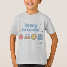Camiseta Preta Legal de Volta às Aulas para Menino