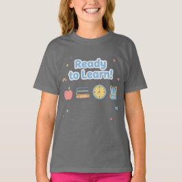 Camiseta Preta Legal de Volta às Aulas para Menino