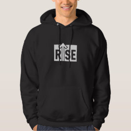 Camiseta Preta Limpa e Tipográfica de Elevação Ris