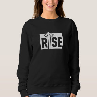 Camiseta Preta Limpa e Tipográfica Uplifting Rise