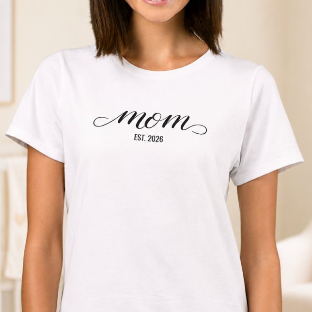 Camiseta Preta Mãe Estabelecida (Criador carregado)