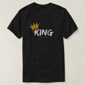 Camiseta Preta Manga Curta Design Logotipo King