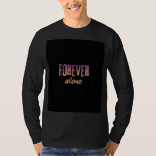 Camiseta preta manga longa com desenho forever Alo