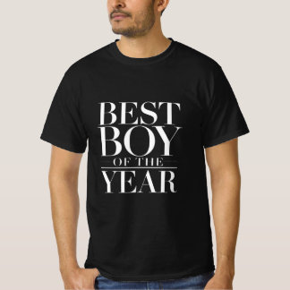 Camiseta preta masculina de Melhor Rapaz do Ano Mi