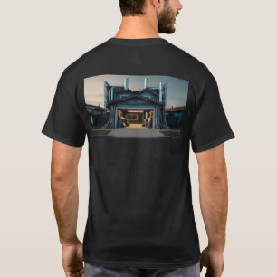 Camiseta preta masculina Garage Tech Upgrade verso