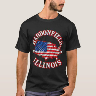 Camiseta preta masculina Haddonfield 1978