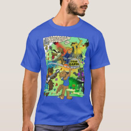 Camiseta preta masculina Loup Garou