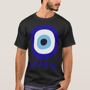 Camiseta Preta Masculina Olho Grego do Mal
