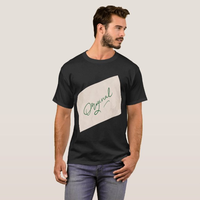 Camiseta preta masculina Original 1 (Frente Completa)