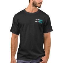 Camiseta preta masculina Own Your Own Mind™