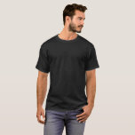 Camiseta Preta Masculina / Personalizar<br><div class="desc">Camiseta masculina: Crie sua camiseta personalizada com texto. Ajustes fáceis (botão Editar Design) adicionando mais texto,  cores de fundo ou mais imagens.</div>