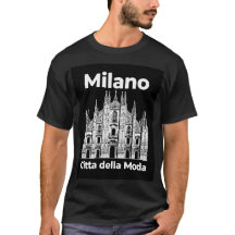 Camiseta Preta - Milano Duomo - Cidade da Moda