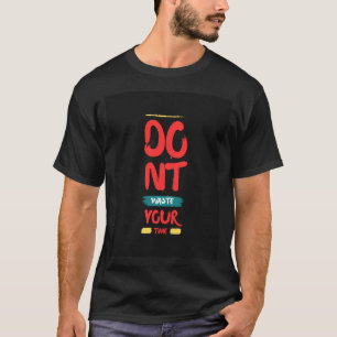 Camiseta Preta Motivacional Camisa com Citação d