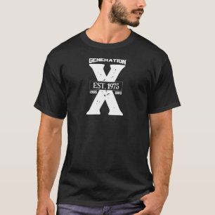 Camiseta Preta Personalizada da Geração X