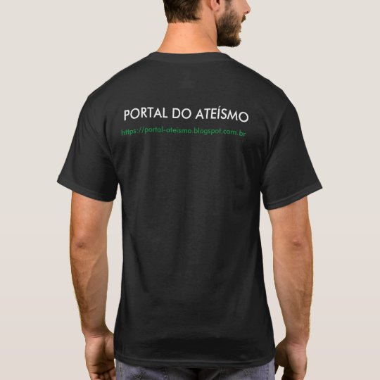 CAMISETA PRETA PORTAL DO ATEÍSMO