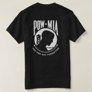 Camiseta Preta POW MIA Mens 2
