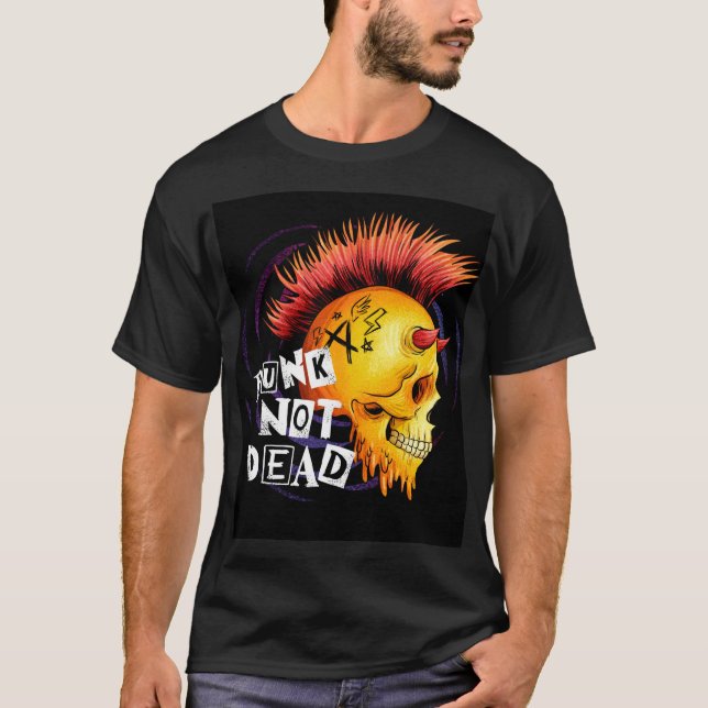 Camiseta Preta Punk Or Morto (Frente)