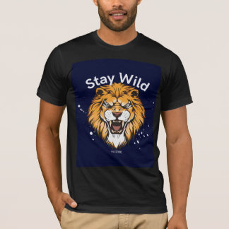 camiseta preta selvagem