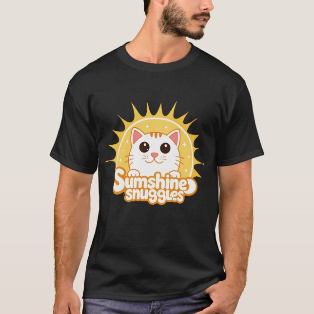 Camiseta Preta "Snuggles" (Frente)