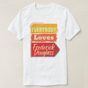 Camiseta Preta 'Todos Amam Frederick Douglass'