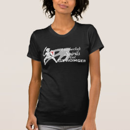 Camiseta Preta Unchecked Spirits Get Stronger Ladi