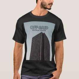 Camiseta preta unissex de streetwear underground