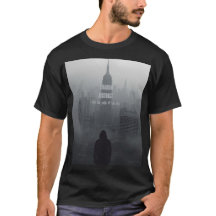 Camiseta preta unissex de streetwear underground
