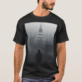 Camiseta preta unissex de streetwear underground