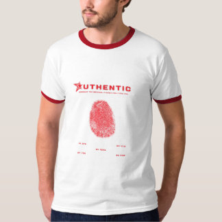 Camiseta Preta Vermelha com Impressão Digital em D