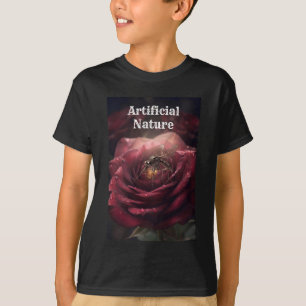 Camiseta Preta Vintage Steampunk Inseto Rosa Teen 