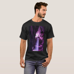 Camiseta preta Violet Waterfall men