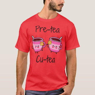 Camiseta Pretea Cutea Tea Puns Tea Piadas Bubble Tea Puns P