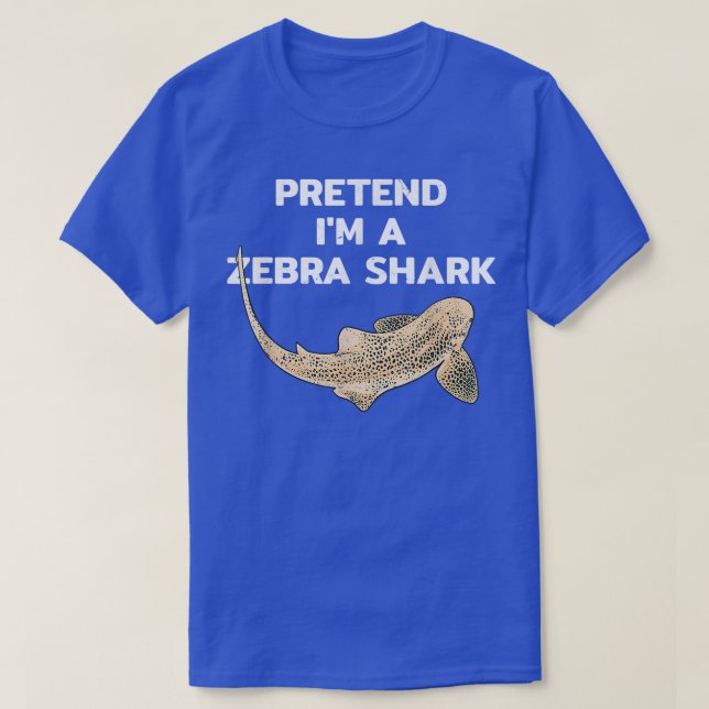 Camiseta Pretend I am a zebra shark  (Frente do Design)