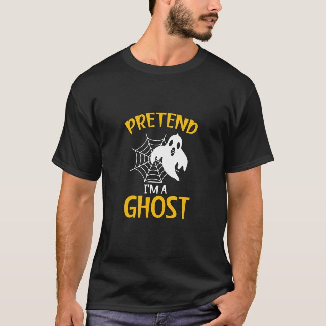 Camiseta Pretend I'm a Ghost Halloween Web Spider (Frente)