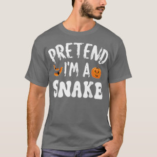 Camiseta Pretend Im A Snake Halloween Costume Men Women Kid