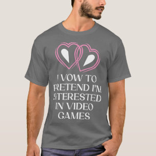 Camiseta Pretendia interesse em Videos games Noiva Esposa E