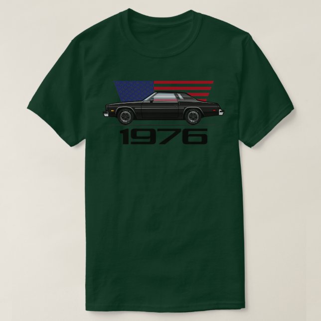 Camiseta preto 1976 (Frente do Design)