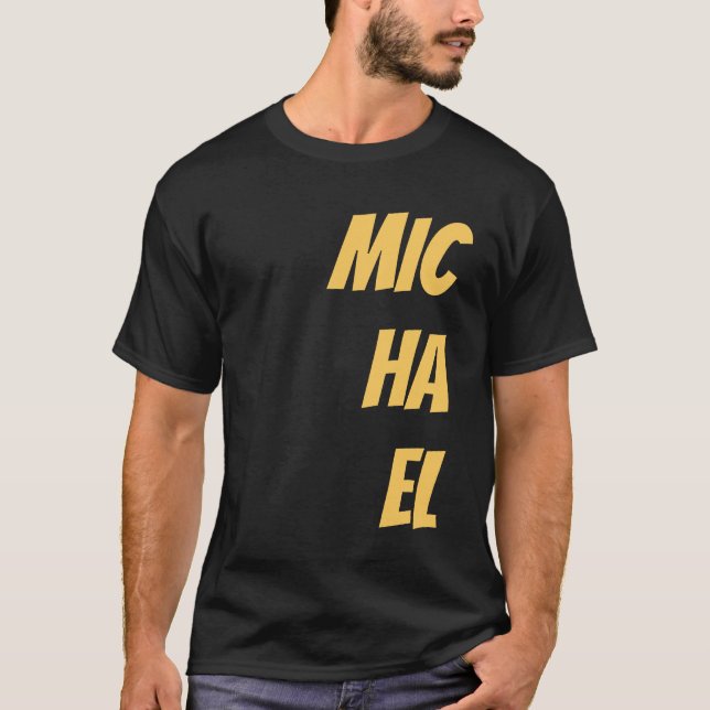 Camiseta Preto Adicionar Seu Nome Moderno Simples (Frente)