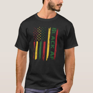 Camiseta Preto AF Mês da História Afro-Americana Negra