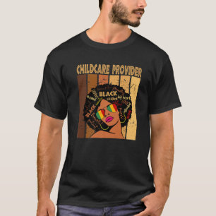 Camiseta Preto Afro-Africano-Americano, Prestador de Cuidad