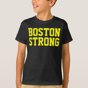 Camiseta Preto amarelo forte de Boston