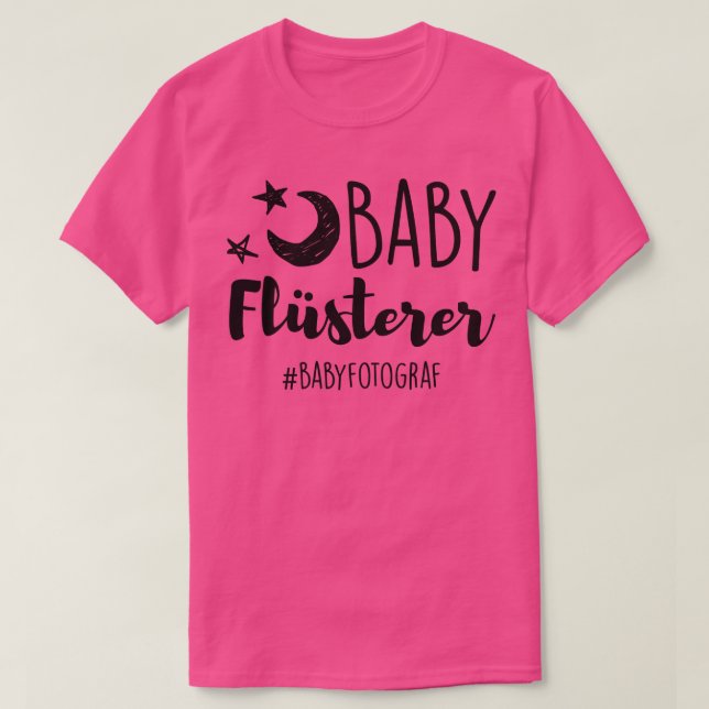 Camiseta preto Babyfotograf (Frente do Design)