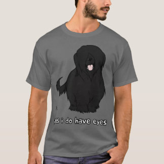 Camiseta Preto Briard Sim, tenho olhos