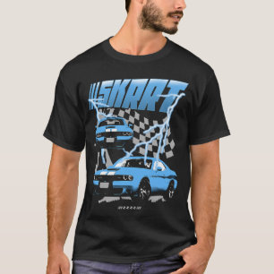 Camiseta Preto Carolina 5 AJ5 Hellcat Muscle Gráfico